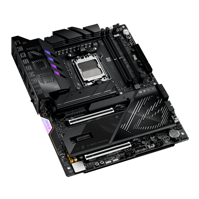 Tarjeta Madre ASUS ROG Crosshair X870E Apex, AM5, AMD X870E, DDR5, PCIe 5.0, 5× M.2, Wi-Fi 7, ATX – ROG CROSSHAIR X870E APEX