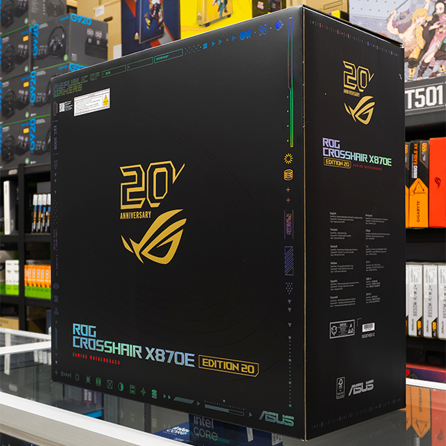 Bundle ASUS ROG Edition 20th Anniversary, Crosshair X870E Edition 20 + Ryujin 360 Edition 20 + Astral RTX 5090 32GB + Thor 3000W Titanium III + GR20 Edition 20