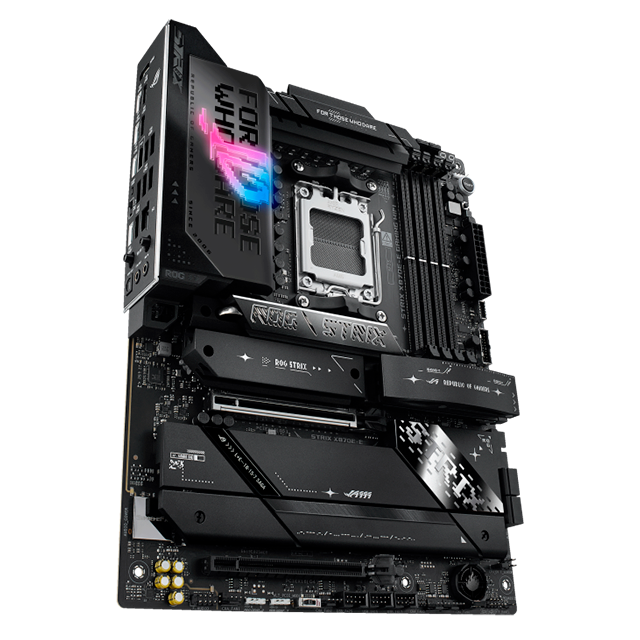 Tarjeta Madre ASUS ROG STRIX X870E-E GAMING WIFI, AM5, DDR5, PCIe 5.0, 5× M.2, Wi-Fi 7, ATX