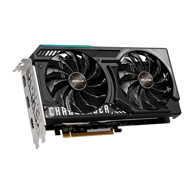 Tarjeta de Video ASRock Radeon RX 9060 XT Challenger, 8GB GDDR6, Dual Fan, PCIe 5.0, HDMI/DP – RX9060XT CL 8GO