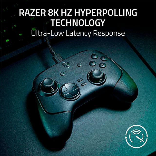 Control Razer Wolverine V3 Tournament Edition, alámbrico, 8K Hz, PC, 6 botones multifunción, gatillos rápidos, negro – RZ06-05550100-R3U1