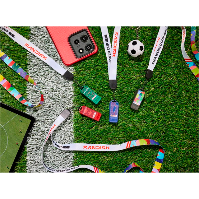 Memoria USB SanDisk 64GB USB-C, Edición Copa Mundial FIFA 2026, Global Edition, lectura 300 MB/s, negra – SDCZIA-064G-G46