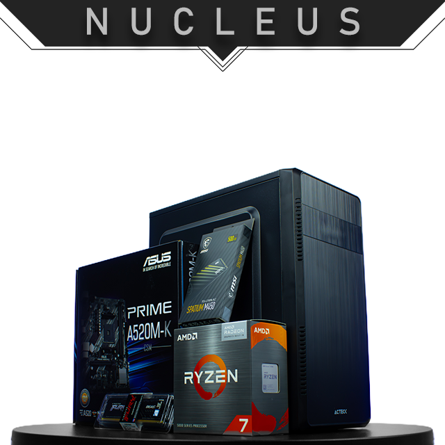 PC Nucleus | Ryzen 7 5700G | 8 GB 3200 MHz | SSD M.2 500 GB | Gráficos integrados