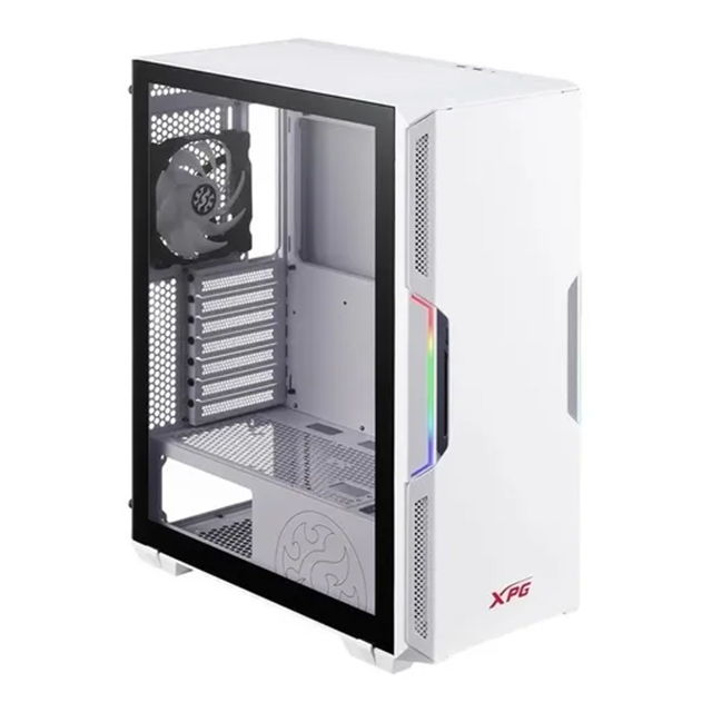 Gabinete XPG Starker Blanco con fuente 600w, Cristal Templado, ATX, 2 Ventiladores, RGB - STARKER-WHCWW