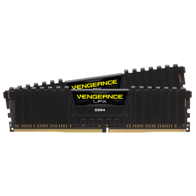 Memoria RAM Corsair Vengeance LPX, 64 GB (2×32 GB), DDR4, 3000 MHz, CL16, Negro – CMK64GX4M2D3000C16