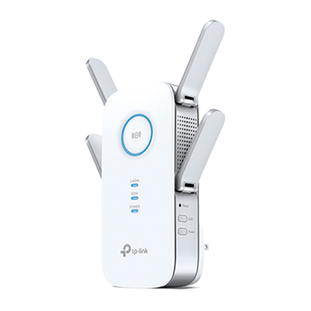 Repetidor WiFi TP-Link RE650 AC2600, Doble Banda, 800 Mbps en 2.4 GHz + 1733 Mbps en 5 GHz, 4 Antenas, Gigabit Ethernet – RE650