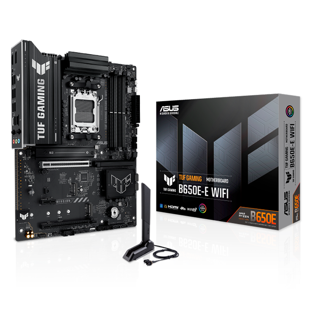 Tarjeta Madre ASUS TUF GAMING B650E-E WiFi, AM5, DDR5, PCIe 5.0, 4× M.2, ATX