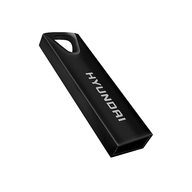 Memoria USB Hyundai, 16GB, USB 2.0, Negro – U2BK/16GAB
