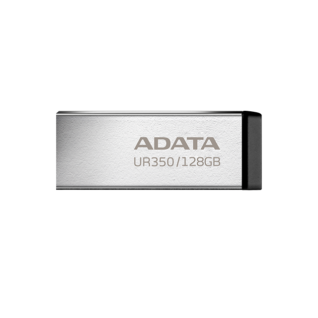 Memoria USB ADATA UR350 128GB, USB 3.2 Gen1, Metal, Capless – UR350-128G-RSR/BK