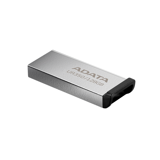 Memoria USB ADATA UR350 128GB, USB 3.2 Gen1, Metal, Capless – UR350-128G-RSR/BK