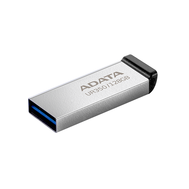 Memoria USB ADATA UR350 128GB, USB 3.2 Gen1, Metal, Capless – UR350-128G-RSR/BK