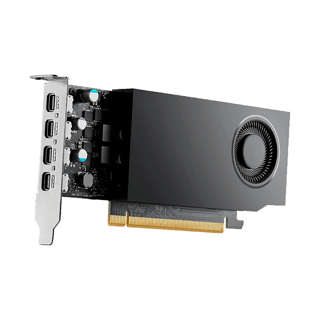 Tarjeta Gráfica PNY NVIDIA RTX A400, 4GB GDDR6, PCIe, Low Profile, Uso Profesional – VCNRTXA400ATX-BLK