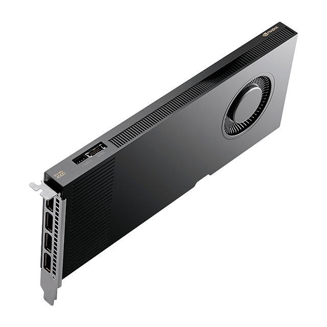 Tarjeta de Video NVIDIA RTX PRO 4000 Blackwell, 24GB GDDR7 ECC, PCIe 5.0, profesional, single-slot blower – VCNRTXPRO4000B-BLK