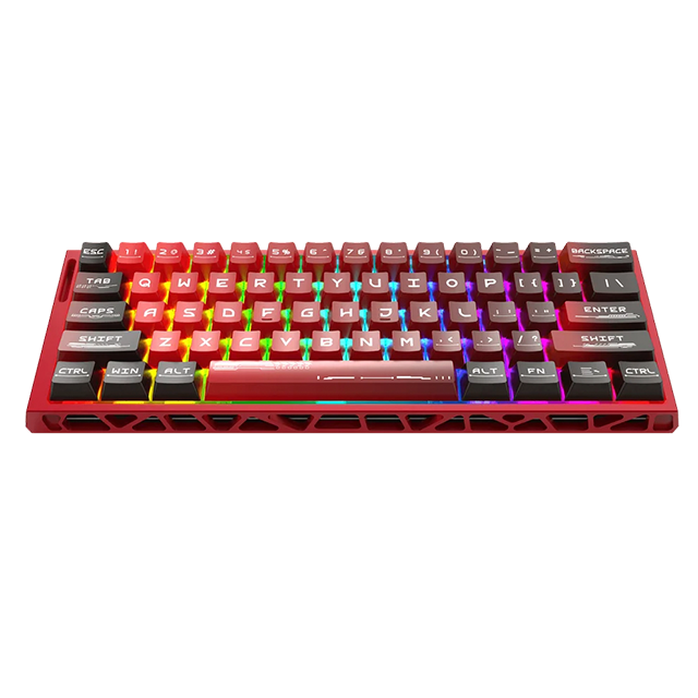 Teclado Gaming Magnético Redragon Venom K753 Red, 60%, 61 Teclas, UltraMag Hall Effect, Rapid Trigger, 8000 Hz, Aluminio CNC, RGB – K753-RGB-M