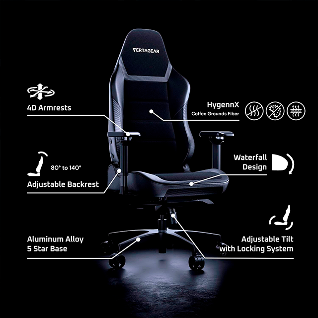Silla Gamer Vertagear PL6800 HygennX Special Edition, X-Large, ergonómica, Midnight Blue – VG-PL6800SE_MB