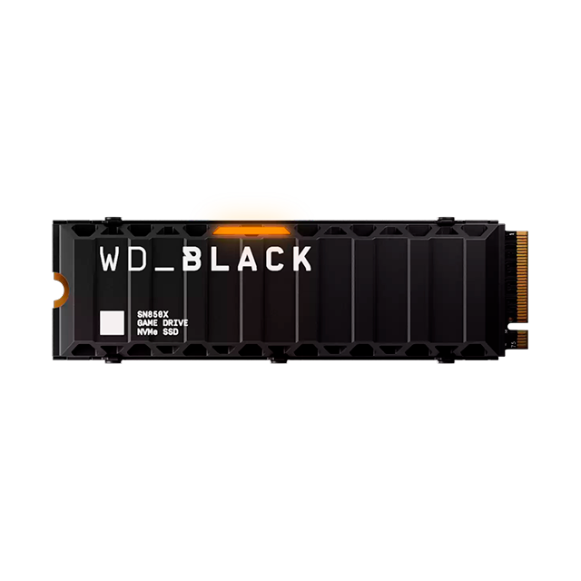 Unidad de Estado Solido SSD WD_BLACK SN850X NVMe 4 TB con Disipador Térmico, M.2 2280, PCIe 4.0 ×4, Lectura 7300 MB/s, Escritura 6600 MB/s – WDS400T2XHE-00BCA0