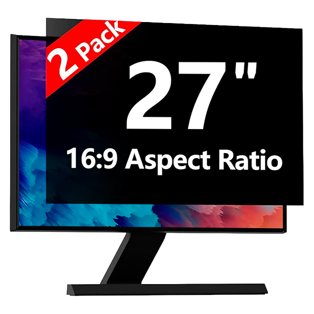 Filtro de Privacidad RedANGEL para Monitor 27", 16:9, paquete de 2, antirreflejo, luz azul – X004QQ72EH