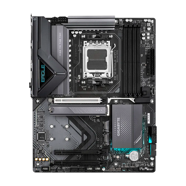 Tarjeta Madre GIGABYTE X870 EAGLE WIFI7, AM5, DDR5 hasta 256 GB, PCIe 5.0, 3× M.2, Wi-Fi 7, Bluetooth 5.4, ATX – X870 EAGLE WIFI7