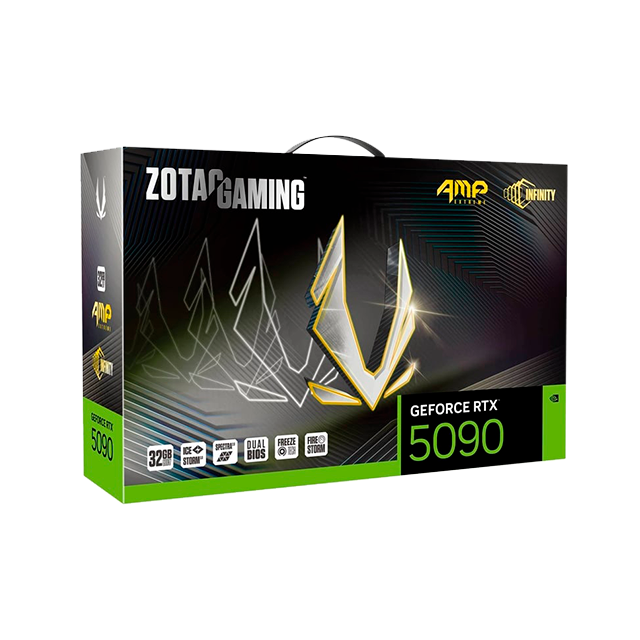 Tarjeta de Video ZOTAC GAMING NVIDIA GeForce RTX 5090 AMP Extreme INFINITY, 32GB GDDR7, PCIe 5.0, Triple Fan – ZT-B50900B-10P