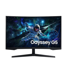 Monitor Samsung Odyssey G5, 32", Curvo 1000R, QHD 2560×1440, 165Hz, 1ms, FreeSync, Panel VA – LS32CG552ELXZX