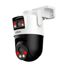 Cámara Dahua IPC-WPT1339DD-SW-3E2-PV, Wi-Fi 6, Doble Lente 3MP+3MP, Pan 352°/Tilt 90°, Luz Blanca + IR, Audio Bidireccional, IP66, microSD 256GB – IPC-WPT1339DD-SW-3E2-PV