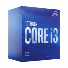 Procesador Intel Core i3 10100F, 4 Cores, 8 Threads, 6MB, 3.6Ghz/4.30Ghz, Socket 1200 - BX8070110100F