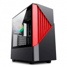 Gabinete Munfrost Panda Pro Red, E-ATX, Cristal Templado, 2 Ventiladores ARGB