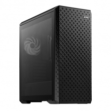 Gabinete XPG Defender Pro Negro, Cristal Templado, 3 Ventiladores ARGB, Soporte GPU Vertical, ATX - DEFENDER PRO-BKCWW