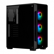 Gabinete Corsair ICUE 220T RGB Negro, Cristal Templado, 3 Ventiladores SP120 RGB PRO, ATX - CC-9011190-WW