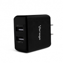 Cargador Universal Vorago 2 Puertos USB 2.0 para pared - AU-106-V2-BK