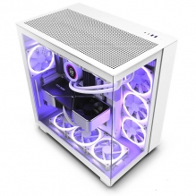 Gabinete NZXT H9 Flow Blanco, ATX, Cristal Templado, 4 Ventiladores sin RGB - CM-H91FW-01