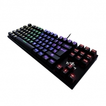 Teclado Mecánico Yeyian Spark Serie 2000, RGB, Red (Linear), TKL, Español, YAT1806