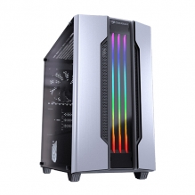 Gabinete Cougar Gemini M Silver, RGB, Cristal Templado, Micro ATX, 385TMB0.0002