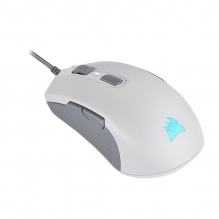 Mouse Corsair M55 RGB PRO Blanco, Ambidiestro, Alámbrico, RGB, ICUE, 12,400 DPI, CH-9308111-NA