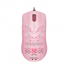 Mouse GameFactor MOG601-PK | Rosa | Ultralight | Alámbrico | RGB | 16,000 DPI | PIXART 3389 | 7 Botones  