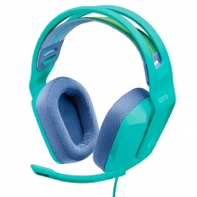 Diadema Logitech G335 Mint, Alámbrico, 3.5mm, PC / PS5 /  Xbox X|S / Nintendo Switch / Mobile Devices - 981-001023