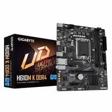 Tarjeta Madre Gigabyte H610M H DDR4, Micro-ATX, 12th, 13th y 14th Gen Intel, LGA1700, DDR4 3200MHz, Intel H610 Express, HDMI, D-Sub, M.2, GbE LAN - B0C3XJPGM6