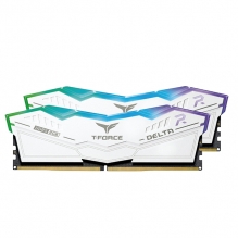 Memoria RAM TEAMGROUP T-Force Delta RGB Blanca 32GB 2x16GB DDR5 6000MHz - FF4D532G6000HC38ADC01