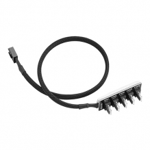 Cable Divisor PWM 1 a 5, 4 Pines, Extensión de Alimentación para PC, Adaptador Hub Trenzado - PWM-4P5FHUB