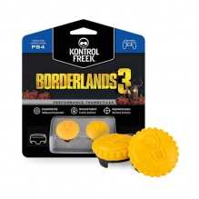 KontrolFreek - Borderlands 3 Claptrap - para PS4 y PS5 | Performance Thumbsticks | 2 Mid-Rise Convex | Amarillo