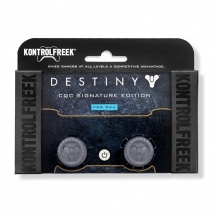 KontrolFreek - Destiny CQC Signature Edition - para PS4 | Performance Thumbsticks | 2 Alturas Medias, Agarre Mejorado | Plata/Negro
