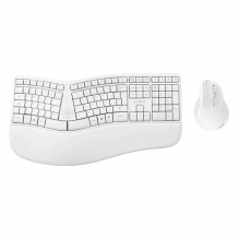Combo de Teclado y Mouse Acteck Creator Virtuos Fitt MK770, Inalámbrico, Ergonomicos, Español, Blanco - AC-936255