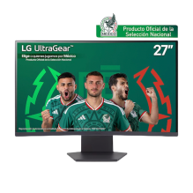 Monitor Gamer LG UltraGear 27GS60QC-B, 27", Curvo 1000R, QHD 2560×1440, 180 Hz, VA, 1 ms, FreeSync, HDMI/DisplayPort – 27GS60QC-B