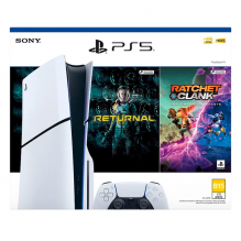 Consola Sony PlayStation 5 Slim Standard Edition 1 TB, Lector Ultra HD Blu-ray, 4K hasta 120 Hz, DualSense, incluye Returnal y Ratchet & Clank: Rift Apart - 711719570882