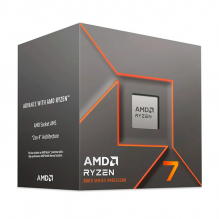 Procesador AMD Ryzen 7 8700F, 8 N&uacute;cleos, 16 Hilos, 4.1 GHz, Boost hasta 5.0 GHz, 24 MB Cach&eacute; Total, AM5, 65 W, sin Gr&aacute;ficos, con Disipador &ndash; 100-100001590BOX