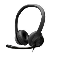 Diadema Logitech H390 USB-C, sonido est&eacute;reo, micr&oacute;fono con cancelaci&oacute;n de ruido, USB-C, Midnight Black &ndash; 981-001575
