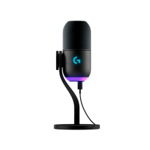 Micrófono Gamer Logitech Yeti GX, Condensador Dinámico USB, Iluminación RGB LIGHTSYNC, Color Negro - 988-000568