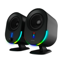 Bocinas Acteck Dynamic Exact BS630, Est&eacute;reo 2.0, 20W RMS, Bluetooth 5.0, AUX 3.5 mm, USB, Negro &ndash; AC-935869