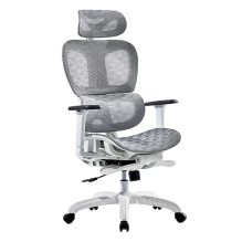 Silla de oficina Flux Pro EC757, ergonómica, malla, PP y nylon, pistón clase 4, elite blanco – AC-940276
