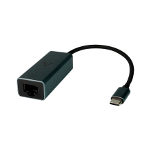 Adaptador Vorago ADP-210, Tipo C a Ethernet RJ45, Velocidad 1 Gbps, Plug & Play, Carcasa Metálica - ADP-210